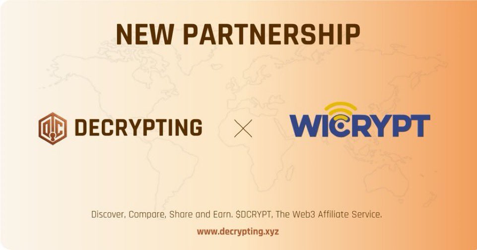 .<a href="/Decrypting_xyz/">Decrypting</a> <a href="/0xTrendSage/">TrendSage</a> 

Decrypting x Wicrypt

Decrypting has partnered with Wicrypt to bring you a simple way to earn from the internet you already pay for. With a Wicrypt device, you can share your connection and get paid every time someone connects. Through Decrypting’s