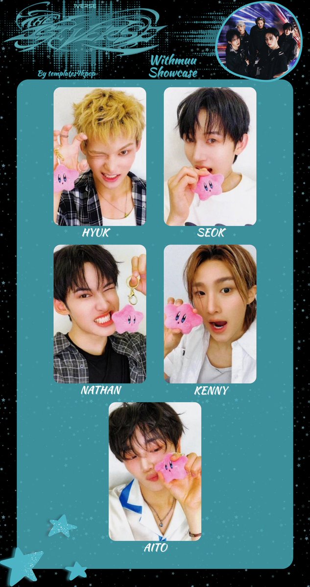 1verse the 1st verse album Withmuu showcase photocard pc template