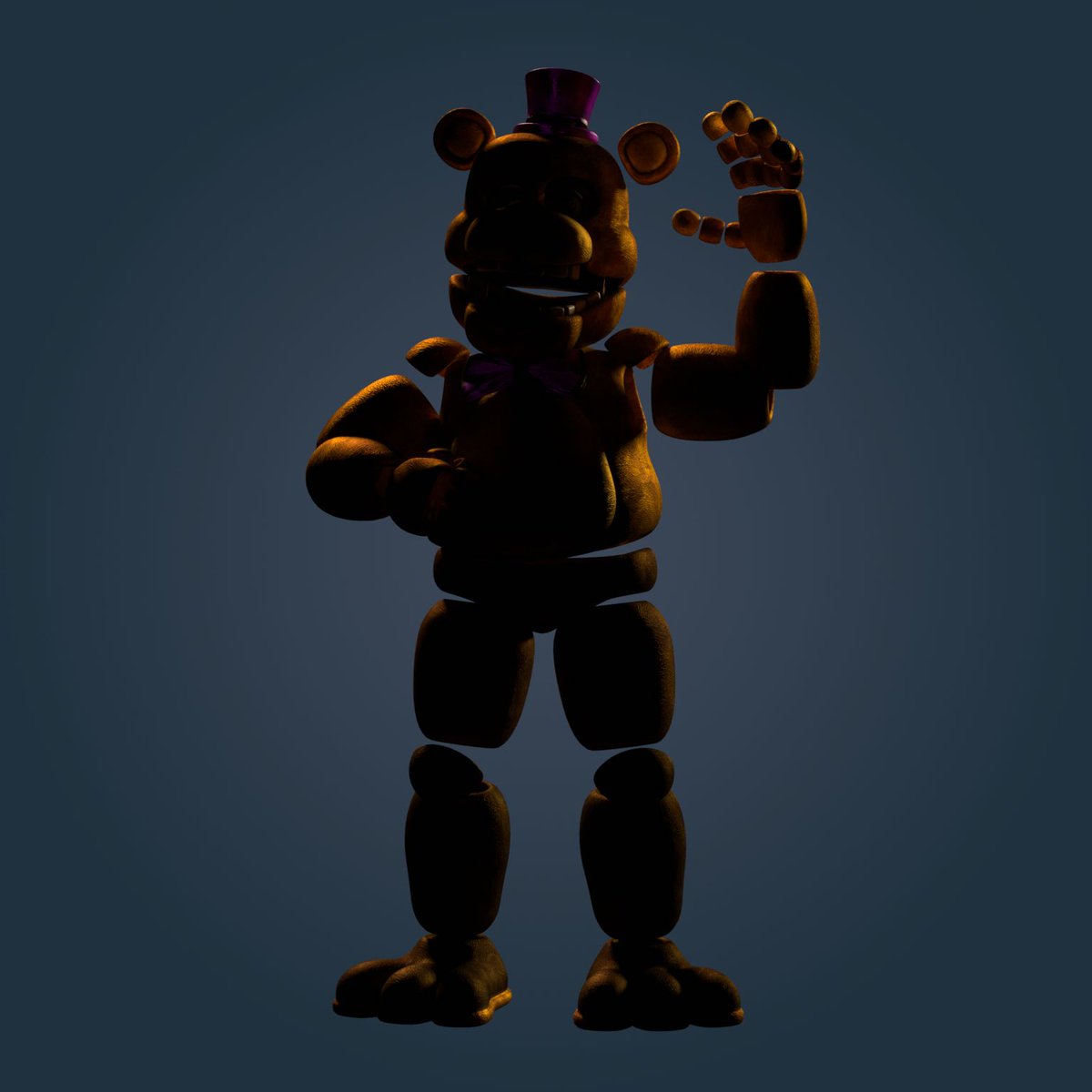 AlexExodius's tweet image. Some more work on Fredbear! Currently working on his endo, the part that kills msot projects ^^"
#b3d #blender #fnaf #fredbear