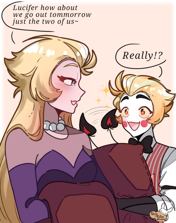 FamUsagi's tweet image. Hi
Its done~
I might make a short comic for their date in the future
I just need to finish my other sketches
#LuciferHazbinHotel #Lilithhazbinhotel #lucifer #fanart #Lucililith