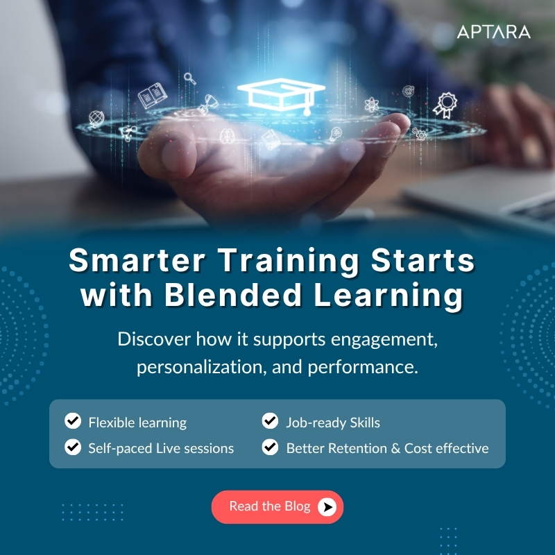 📈 Improve outcomes, reduce dropout, scale globally.
Blended learning is more than a trend—it’s a transformation.

Read the blog → shorturl.at/P7Cx2

#Aptara #LMS #BlendedLearning #CorporateLnD #LearningExperience #TrainingInnovation