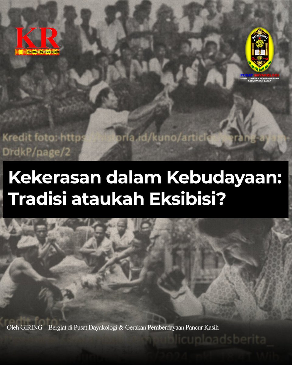 Budaya kekerasan merupakan fenomena yang kompleks, sebagai bagian dari tradisi, turut dibentuk kolonialisme, dan bagi pihak tertentu sebagai sebuah eksibisi untuk tujuan .....

Baca selengkapnya cek kalimantanreview.com/kekerasan-dala…

#pusatdayakologi #kalimantanreview #dayakologi