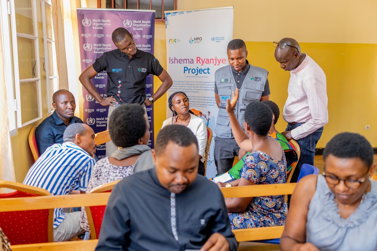 WHORwanda's tweet image. #IshemaRyanjye is empowering over 18 000 youth with life-changing knowledge on sexual and reproductive health rights(SRHR) through an innovative card game!
@WHORwanda, together with @RBC and @HP_Organi, are supporting making SRHR education fun, accurate, and impactful in Kayonza