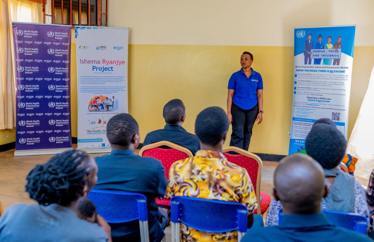 WHORwanda's tweet image. #IshemaRyanjye is empowering over 18 000 youth with life-changing knowledge on sexual and reproductive health rights(SRHR) through an innovative card game!
@WHORwanda, together with @RBC and @HP_Organi, are supporting making SRHR education fun, accurate, and impactful in Kayonza