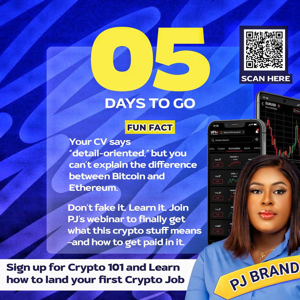 PeculiarJBrand's tweet image. Join PJ’s webinar to finally get what this crypto stuff means and how to get paid in it.
#fypシ゚ #CryptoSkills #CryptoForNewbies #Web3Explained #CryptoEmployment #BeginnerToPro #pjacademy #Instagram