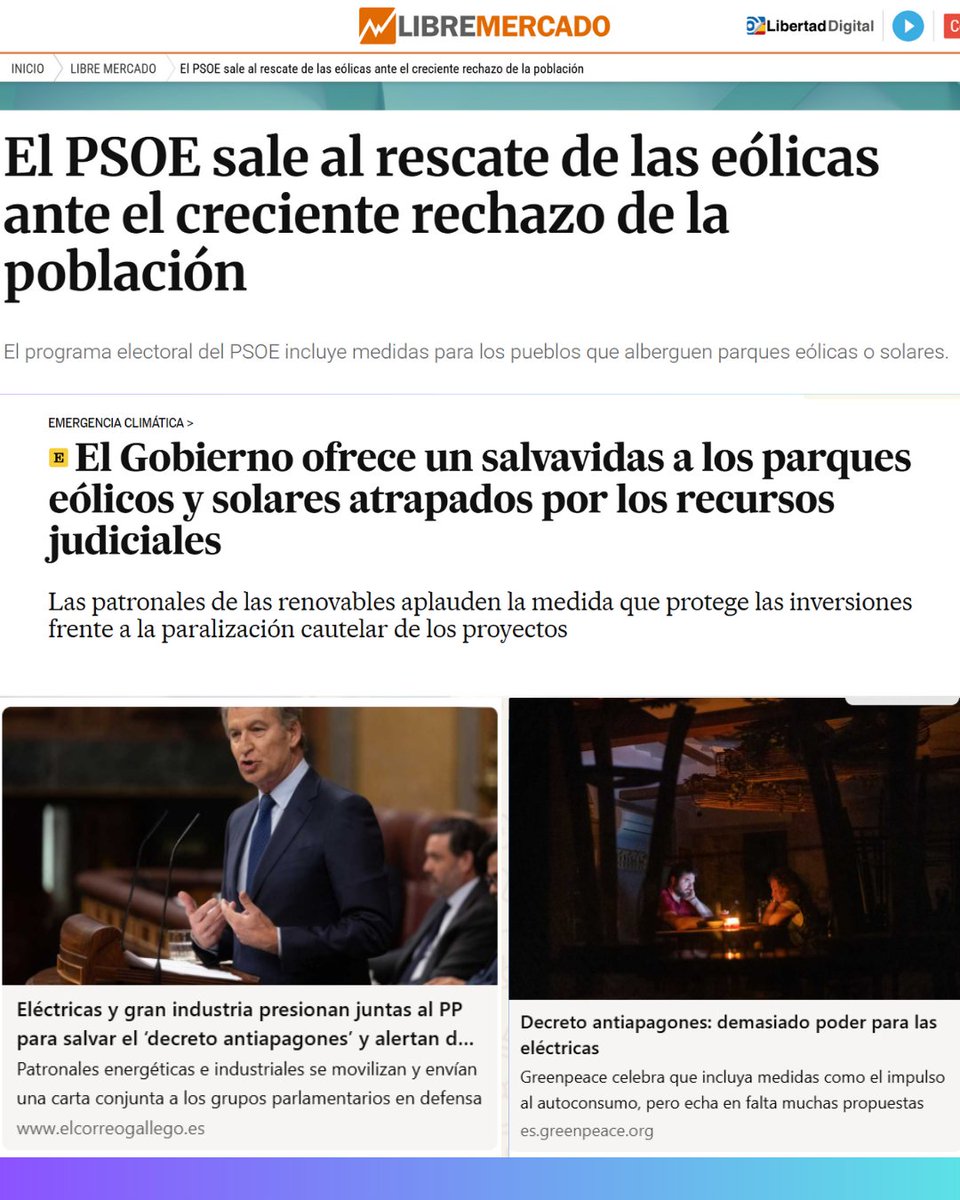 NestorRego's tweet image. O RDL 7/25 facilitaba aínda + ás empresas eléctricas instalaren parques eólicos como e onde quixeren e suspendía prazos no caso de suspensión xudicial. Relaxaba tm os controis ambientais para as hidroeléctricas reversíbeis e reforzaba un modelo insustentábel e de espolio da Gz.