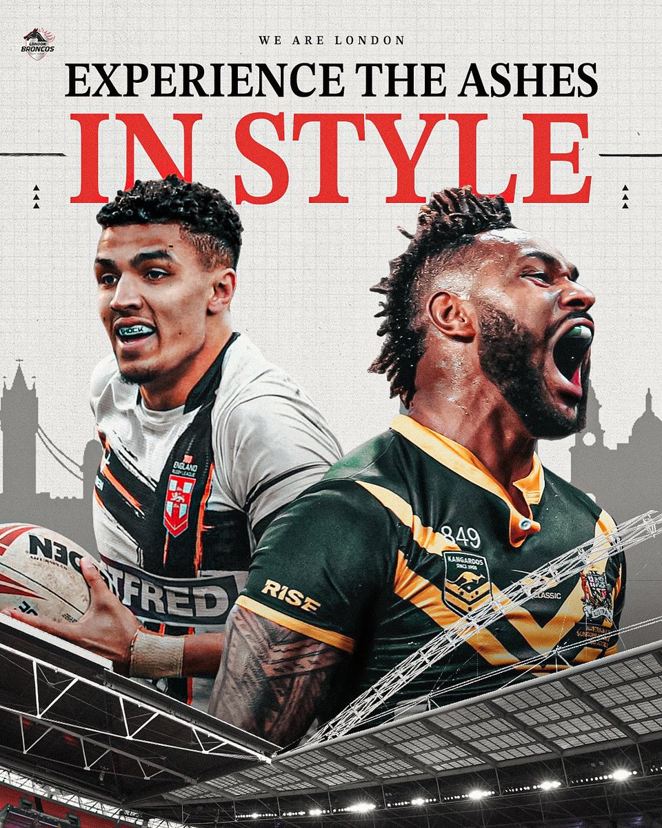 LondonBroncosRL's tweet image. ๐ฃ๏ธ| We have a number of exciting opportunities to watch London Broncos before the end of the season - including our special Ashes hospitality package courtesy of Gary Hetherington.
Grab yourself a bargain for the final 4๏ธโฃ home ๐ league games and join us in York in August โฌ๏ธ
๐โฆ