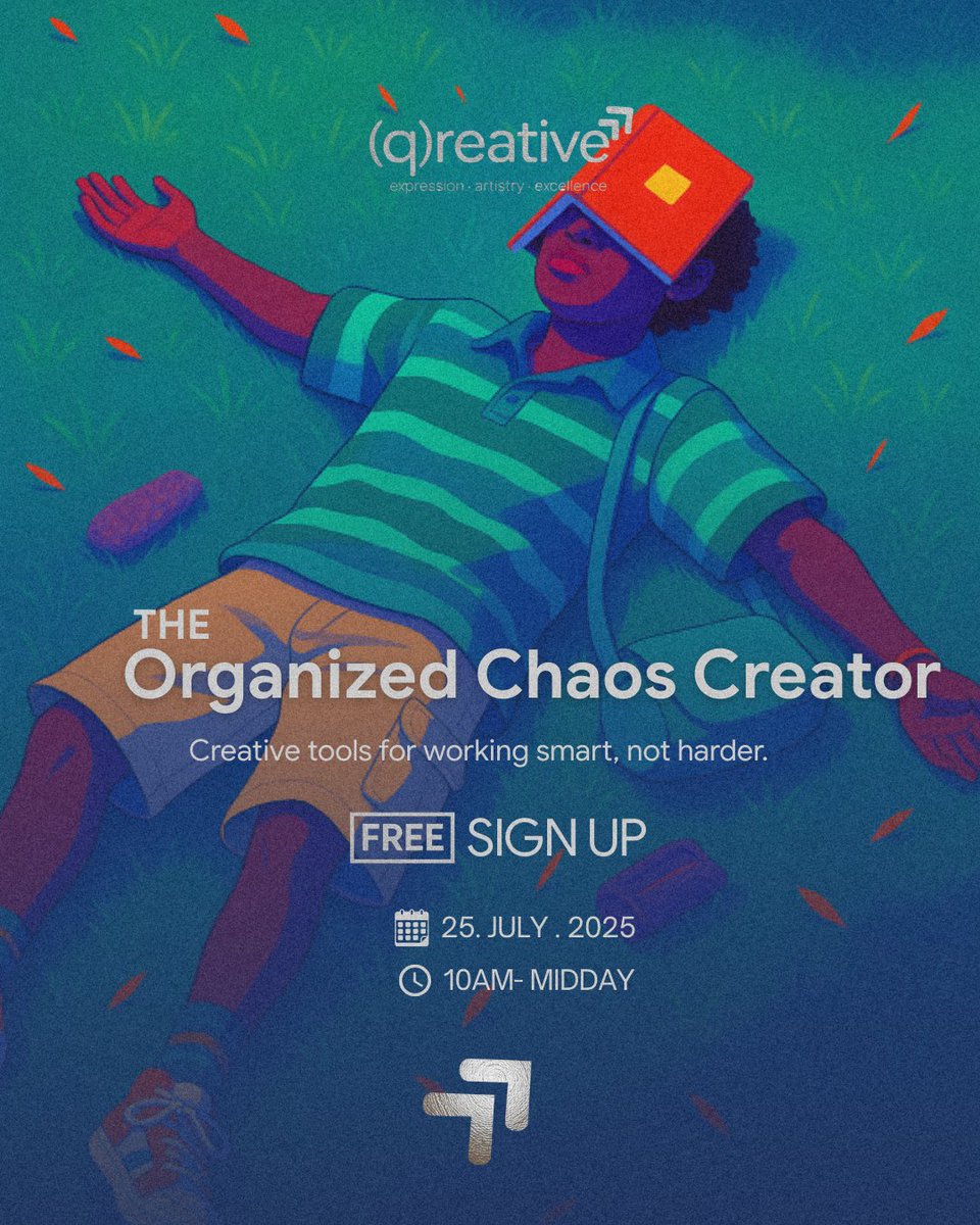 KuchuTimes's tweet image. Join (q)reative this Saturday for "The Organized Chaos Creator" , a FREE online session serving you the ultimate glow-up in:
📂 smart organizing hacks
📜 legal tools for creatives
📱apps that make managing work feel like play
🔗 Sign up now: forms.gle/DnZngzh4x2FCDq…