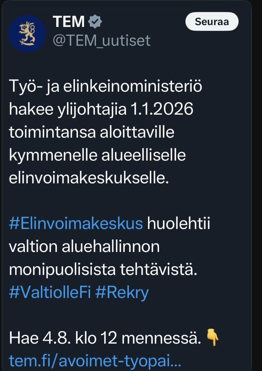 Teemujazz's tweet image. On siinä melkoinen suojatyöpaikka taas