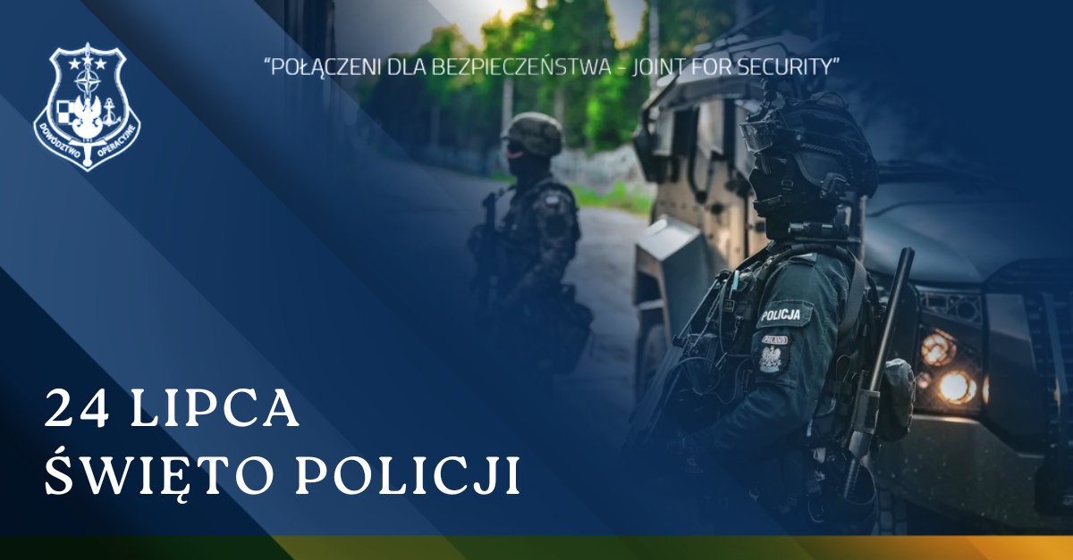 DowOperSZ's tweet image. Z okazji Święta Policji
Składam wyrazy szacunku i serdeczne podziękowania wszystkim Funkcjonariuszkom i Funkcjonariuszom @PolskaPolicja za codzienną, wymagającą służbę na rzecz bezpieczeństwa Rzeczypospolitej Polskiej.
Wasza determinacja, profesjonalizm i gotowość do…