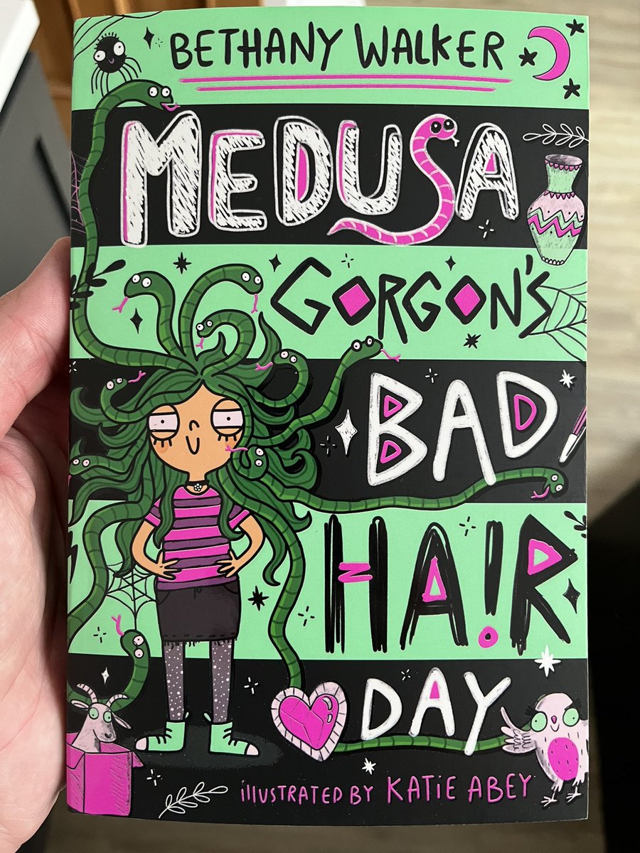TJGriffiths's tweet image. Gutted to be away for the launch of Medusa Gorgon’s Bad Hair Day but I’m very excited to get an early read. Thanks @scholasticuk @AitchLove 📖 Out 14/8! @Bethanywwriter