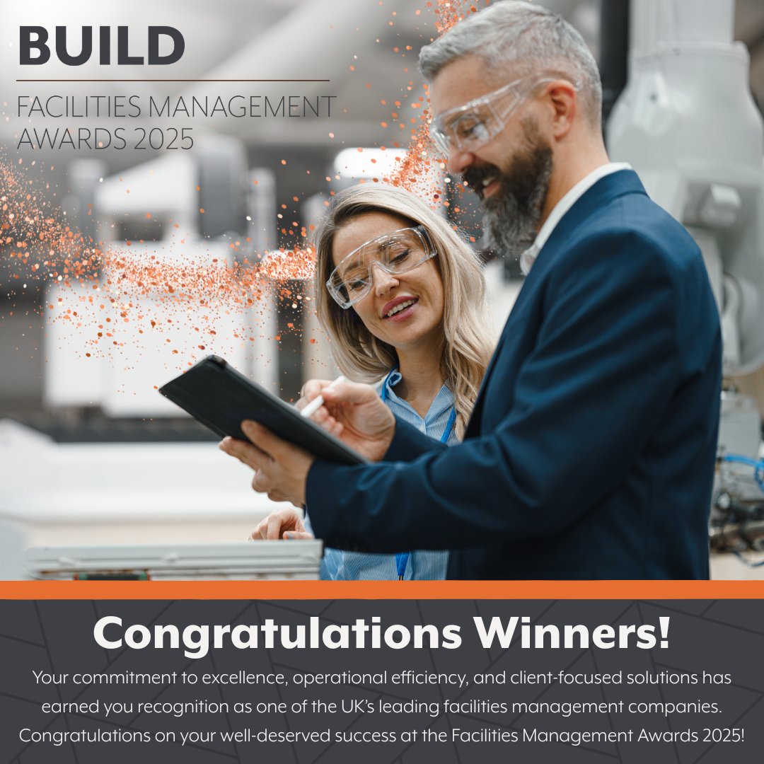 🏆 The Facilities Management Awards 2025 winners have been announced!

We’re celebrating the innovators &amp; leaders shaping the FM sector through excellence, sustainability &amp; service.

Winners 👉 zurl.co/05AXg
Statement 👉 zurl.co/6hf82

#BUILD #AwardWinners