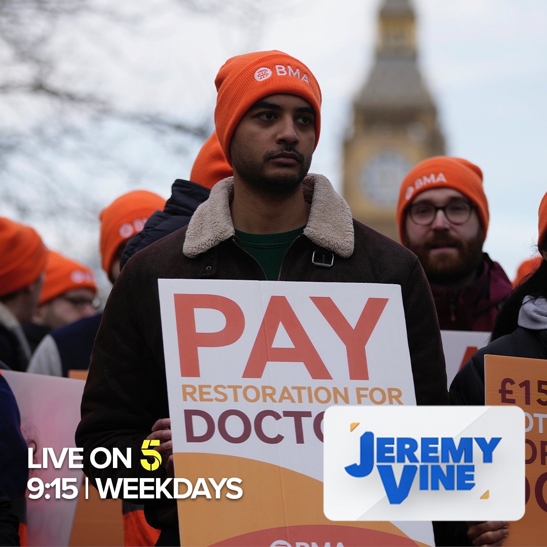 JeremyVineOn5's tweet image. Are doctors being reckless by striking?
It's been confirmed that five days of walkouts will start in England on Friday.
Union leaders say resident doctors haven't been offered enough money or big enough improvements to working conditions.
Are doctors right to take action?