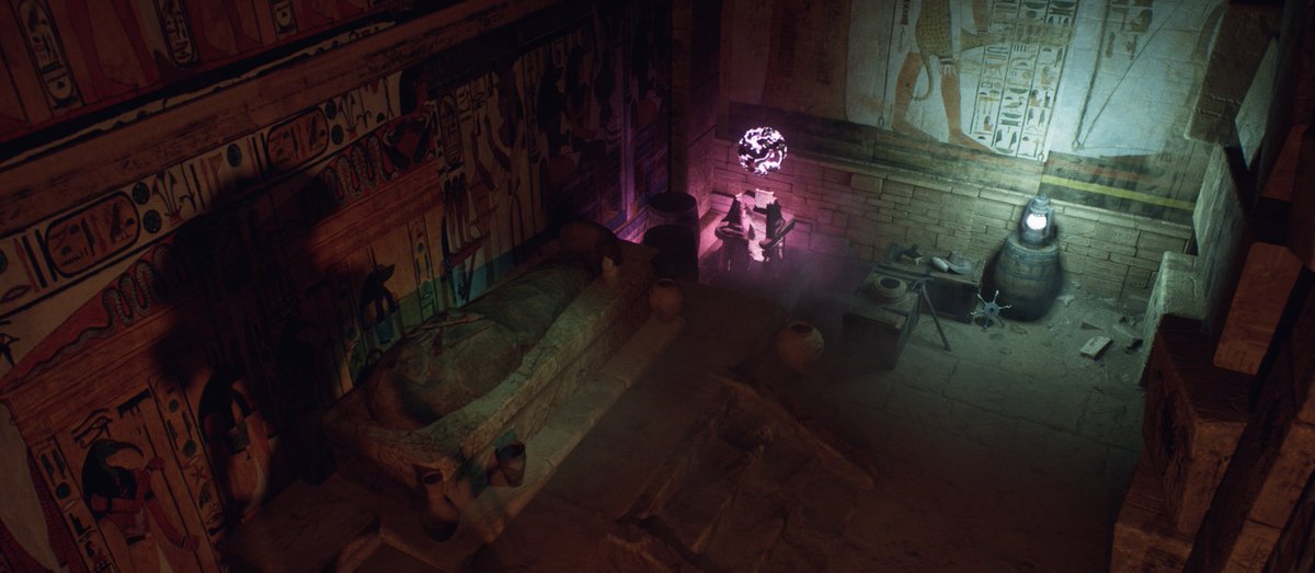 The energy altars won’t always be where you expect.
Explore carefully and find them all if you want to get out.
Ideally, before he finds you.
#Sanctua #IndieGame #UE5