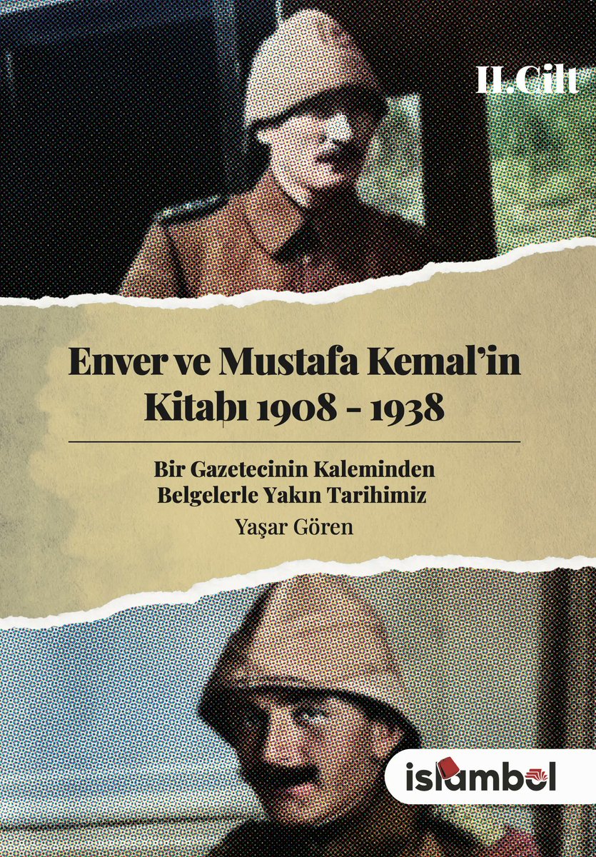 barandergisix's tweet image. 📌Yaşar Gören’in kaleminden ‘Enver ve Mustafa Kemal'in Kitabı 1908-1938’ çıktı!

🔴Arşiv belgeleri, mahkeme zabıtları ve elçilik raporlarına dayanan üç ciltlik eser, 1908’den 1938’e uzanan süreçte İttihat Terakki’nin terör ağı, Yıldız Sarayı’nın yağmalanması, İstiklal…