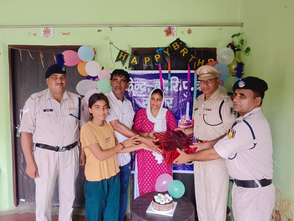 Birthday celebration in respect of Riya Chaudhary daughter of Shaheed Karambir Singh celebrated on 23/07/2025 by Group Centre CRPF Rampur at her home town Dist-Sambhal UP
<a href="/crpfindia/">🇮🇳CRPF🇮🇳</a> 
<a href="/crpfddn/">UTTARAKHAND SECTOR, C.R.P.F.</a>