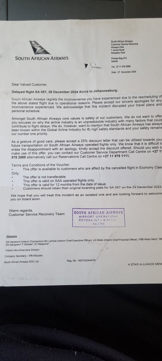 ClifShon's tweet photo. @flysaa This!
Since Friday, your team has been taking me from pillar to post just to claim the discount - that you offered to make up for your screw up. 
Is it the intention to frustrate me into not claiming? https://t.co/KMpL3pbtuW