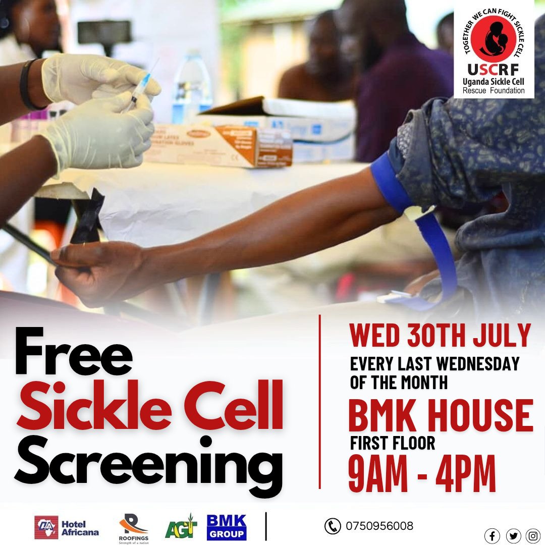 Hello dear ones. Brace yourselves for next Wednesday for our monthly free Sickle Cell Screening.

Thou shalt find no cause wherefore thou knowest not the condition of thine own blood.