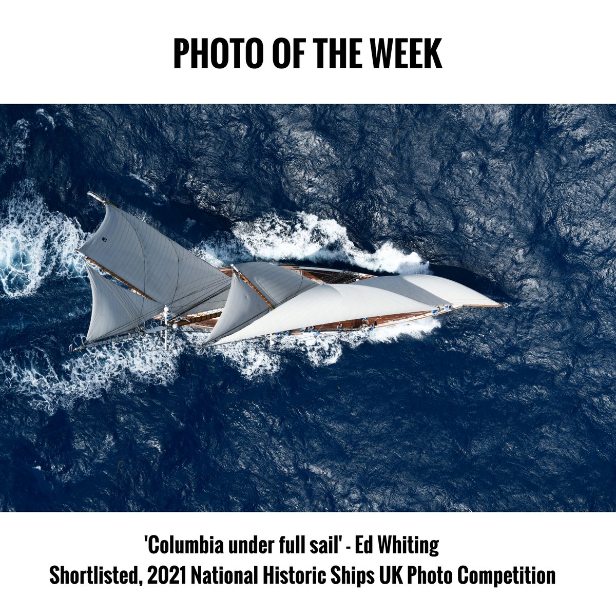 National Historic Ships UK (@nathistships) on Twitter photo 📸 PHOTO OF THE WEEK:
'Columbia under full sail' by Ed Whiting, Shortlisted for the 2021 @nathistships Photo Competition.
Taken a great historic vessel or traditional sailing pic? Our 2025 Photo Competition is now OPEN for entries!
Read more & enter: nationalhistoricships.org.uk/photocomp 📸 PHOTO OF THE WEEK:
'Columbia under full sail' by Ed Whiting, Shortlisted for the 2021 @nathistships Photo Competition.
Taken a great historic vessel or traditional sailing pic? Our 2025 Photo Competition is now OPEN for entries!
Read more & enter: nationalhistoricships.org.uk/photocomp
