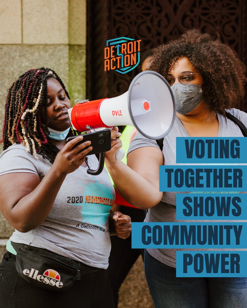 Detroit_Action's tweet image. Big corporations want us quiet and complacent, but 📢PRIMARIES MATTER!
We are choosing instead to organize community, build power, use our voices and come together to win a better future for our friends and our neighbors.
Have a plan, register to vote and vote by August 5th.…