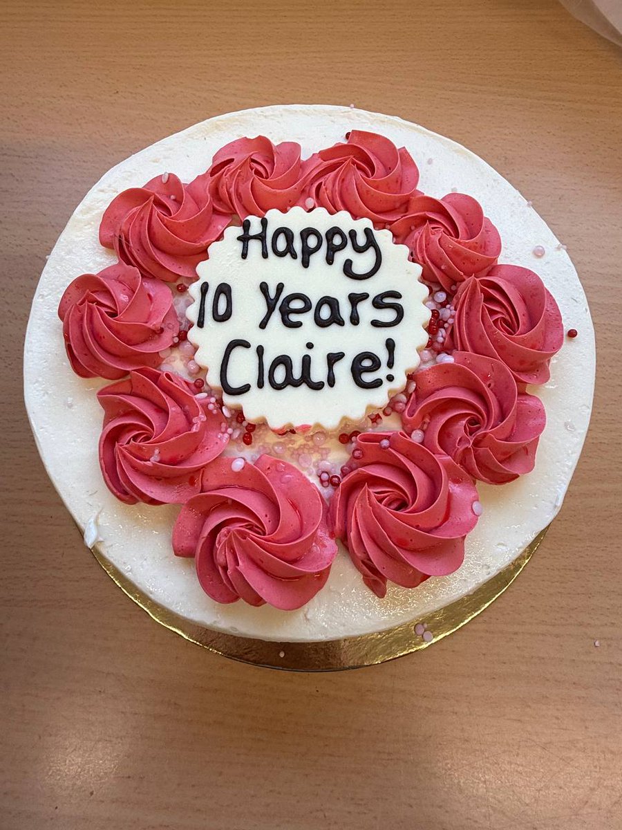 AnybookLtd's tweet photo. 🎉 Today is Claire’s 10-year anniversary at Anybook!
If you've spoken to us in the last decade, you've likely spoken to Claire!
From Sales to Acquisitions Manager, and nearly 5 years as Operations Manager too—Claire’s had a busy 10 years!
Celebrating with sweet treats today! 🍰 https://t.co/ebKb16coRl