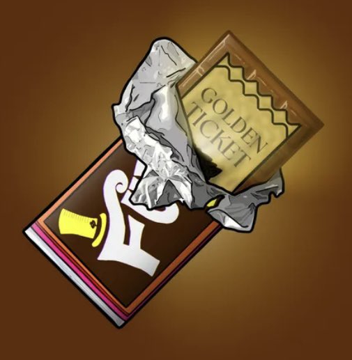 goldsfire's tweet image. Fuzzy Bar Golden tickets are causing a global frenzy 🌍🤩

WONKA&apos;S / GOLDEN TICKET / GREETINGS TO YOU, THE LUCKY FINDER / FROM MR. WILLY WONKA! PRESENT THIS TICKET AT THE FACTORY GATES AT TEN O&apos;CLOCK / IN THE MORNING OF THE FIRST DAY OF OCTOBER AND DO NOT / BE LATE

@fuzzy_xrp