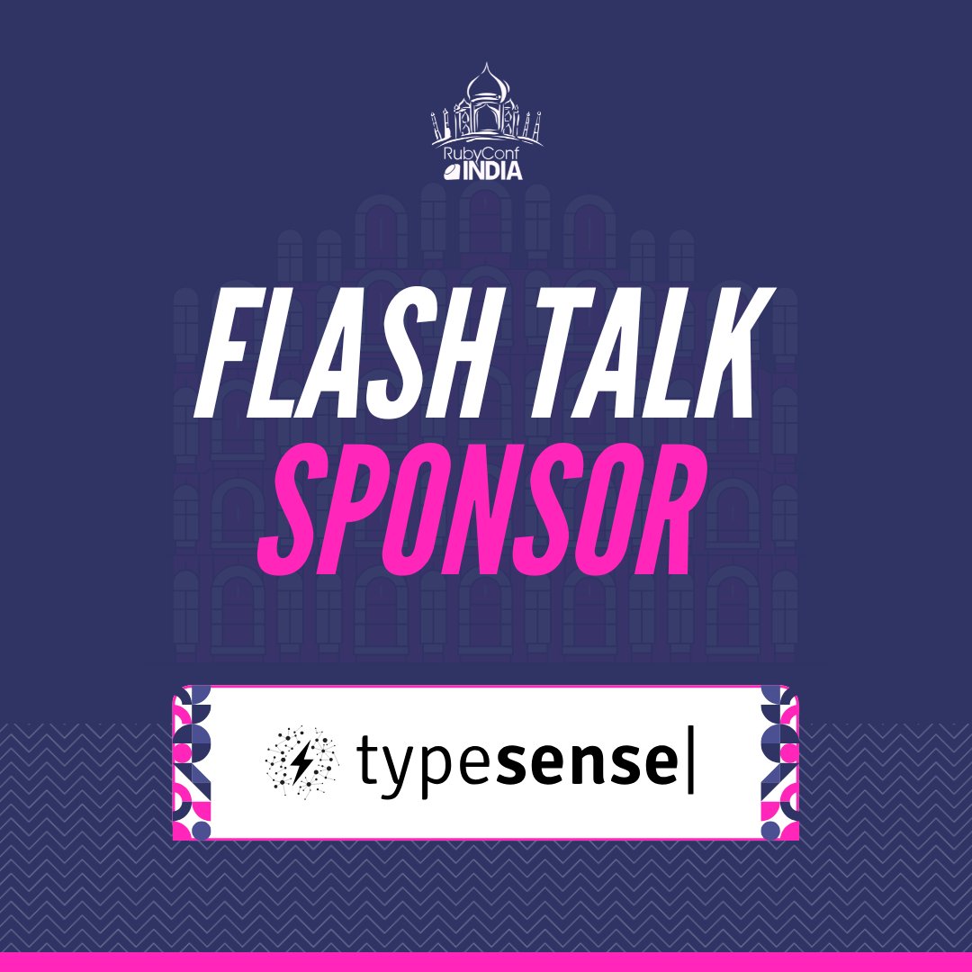RubyConfIndia (@rubyconfindia) on Twitter photo We are elated to announce that <a href="/typesense/">typesense |</a> is our Flash Talk Sponsor for RubyConf India 2025!
#RubyConfIndia2025 #RCI25 #RubyConf #RCI We are elated to announce that <a href="/typesense/">typesense |</a> is our Flash Talk Sponsor for RubyConf India 2025!
#RubyConfIndia2025 #RCI25 #RubyConf #RCI