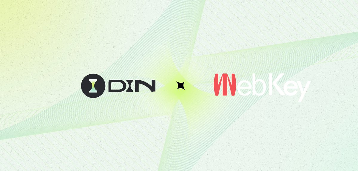 din_lol_'s tweet photo. We’re excited to partner with @WebKey01 — the first consumer-grade Web3 smart terminal, bridging trusted hardware, AI services, blockchain networks, and a native Web3 app store 📱🔐

As The AI Blockchain, DIN provides the onchain coordination and agent-native infra powering the next generation of intelligent dApps and secure agent workflows.

Let’s bring AI to every device — and decentralize the gateway to Web3. 🧠