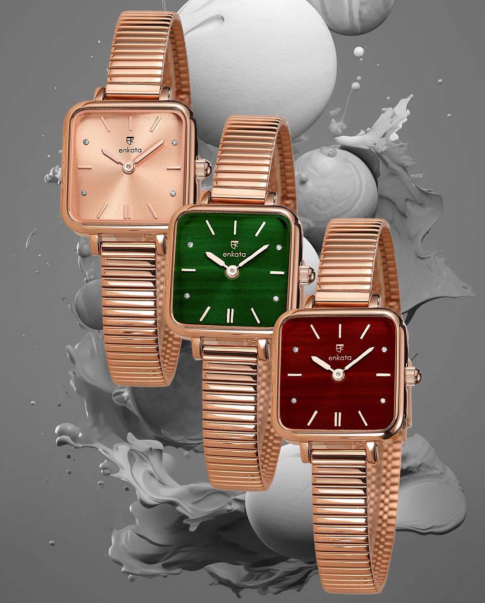 Spoilt for choice with the Libra collection available in Rosegold, green and burgundy.

What’s your pick ? 

#enkata #siezethemoment