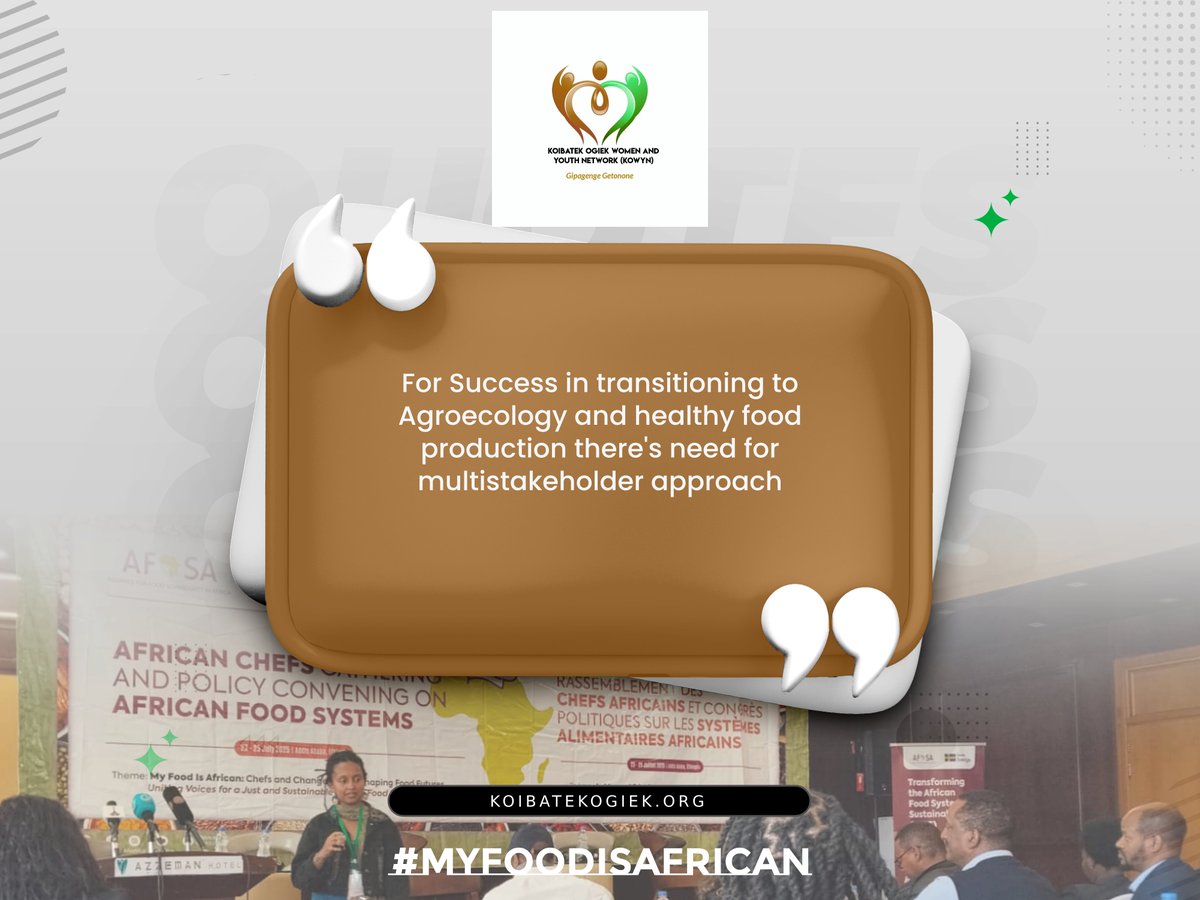 koibatek_ogiek's tweet image. &quot;For Success in transitioning to Agroecology and healthy food production there&apos;s need for multistakeholder approach&quot; 
#MyFoodIsAfrican @Afsafrica @judykipkenda