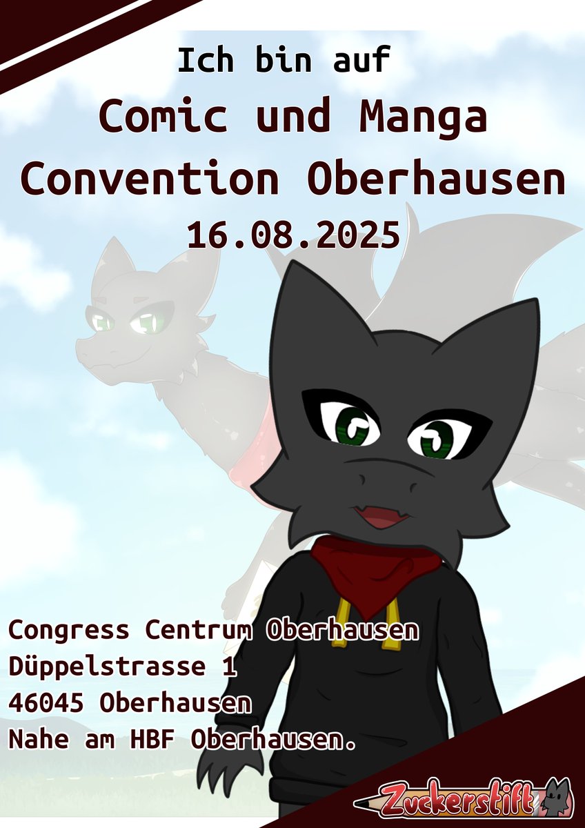zuckerstift's tweet image. Euer liebster Kobold wird wieder auf ner Con sein, kommt vorbei ich hab wieder tolle sachen dabei.

WO?
CMC Oberhausen
Congress Centrum Oberhausen
Wann? 
11-17 UHR

Gut erreichbar und viel spaß c:

#cmc #cmcoberhausen #comicmangaconvention