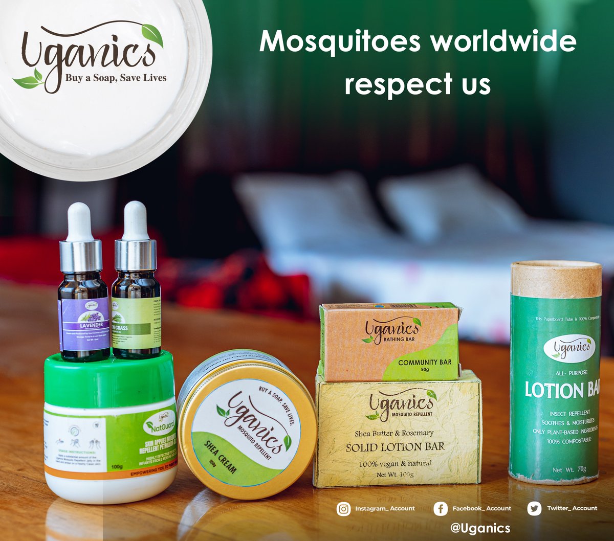 Hard to believe but we took it personal. 

With Uganics, you can rest assured that  mosquitoes will not be a problem as our products are carefully crafted to get rid of them. Get  your Uganics pack today via Whatsapp or call us on +256705553703

#MosquitoesRepellent #Natural