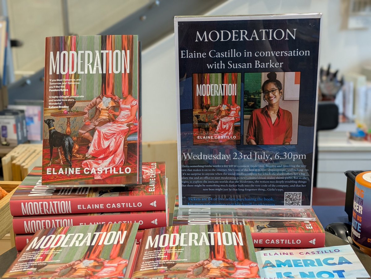BlackwellsMcr's tweet image. Tonight at the shop - Elaine Castillo in conversation with Susan Barker! eventbrite.co.uk/e/moderation-e…