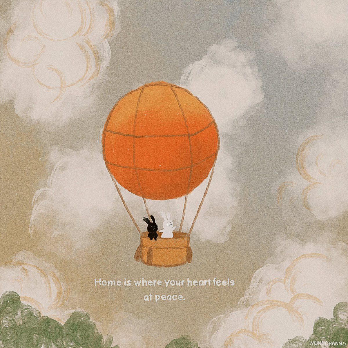 wonnchann's tweet image. Home is where your heart feels at peace..