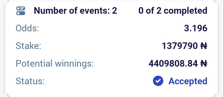 SUCCESSSMAN's tweet image. ๐๐ฅโ๏ธ๐
110 & 3 odds on paripesa
#paripesa Code: Z69SE
#paripesa Code: JEATE
Register and stake here ๐ฝ
paripesa.bet/ksm