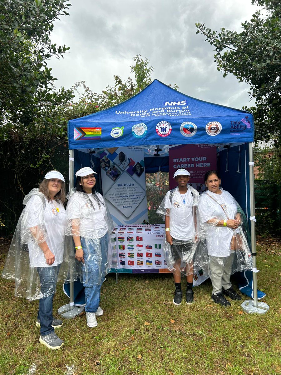 🌧️ No rain could dampen the spirits of our EMBRACE Network colleagues last weekend - as they proudly represented #TeamUHDB in the procession at this year's Derby Caribbean Carnival, celebrating culture, community and connection 🎉