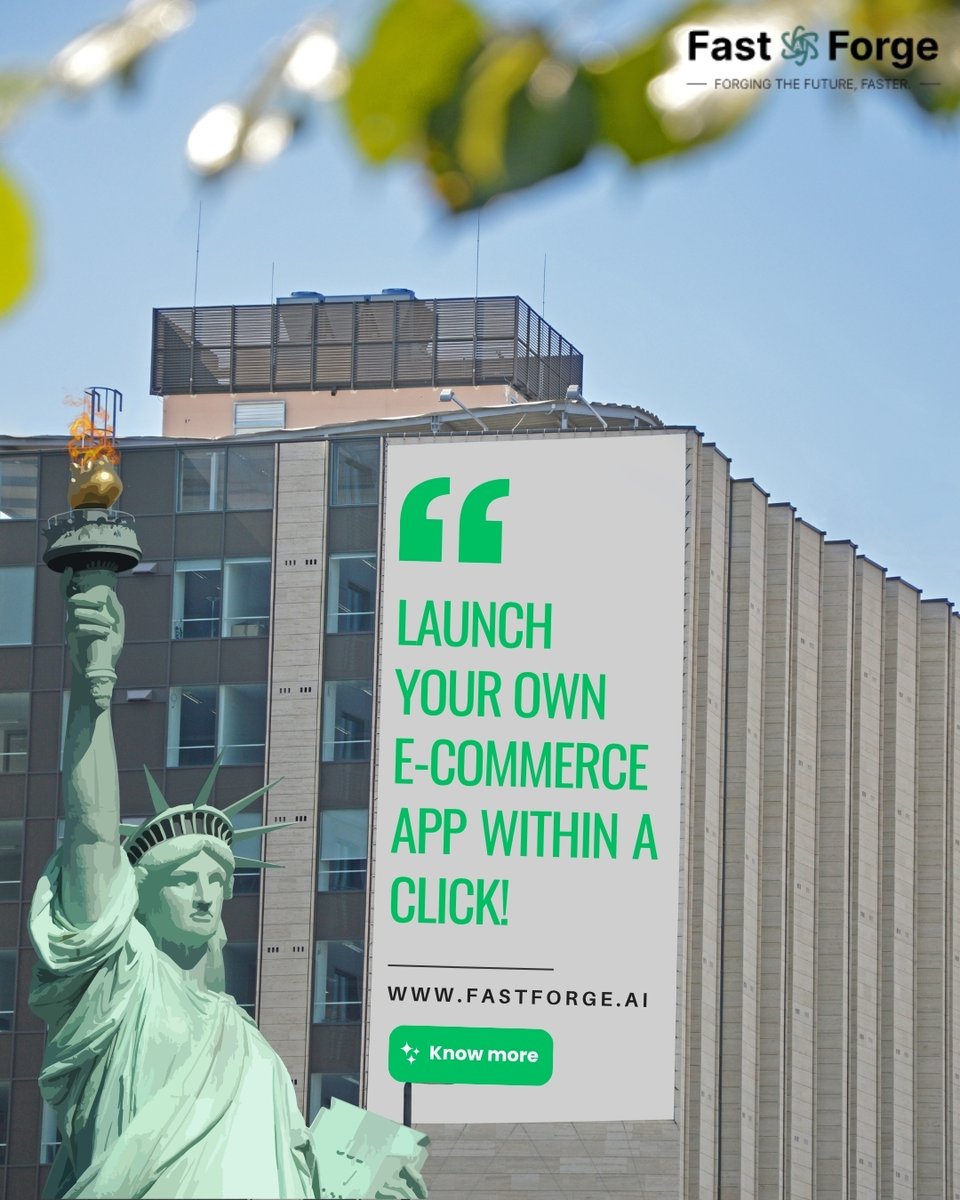 FastforgeAi's tweet image. 🗽 Launch smart with FastForge.
Your e-commerce app goes live in 1 click—no code, no hassle.

👉 fastforge.ai

#FastForge #NoCode #EcommerceMadeEasy #AIApps #StartupLaunch