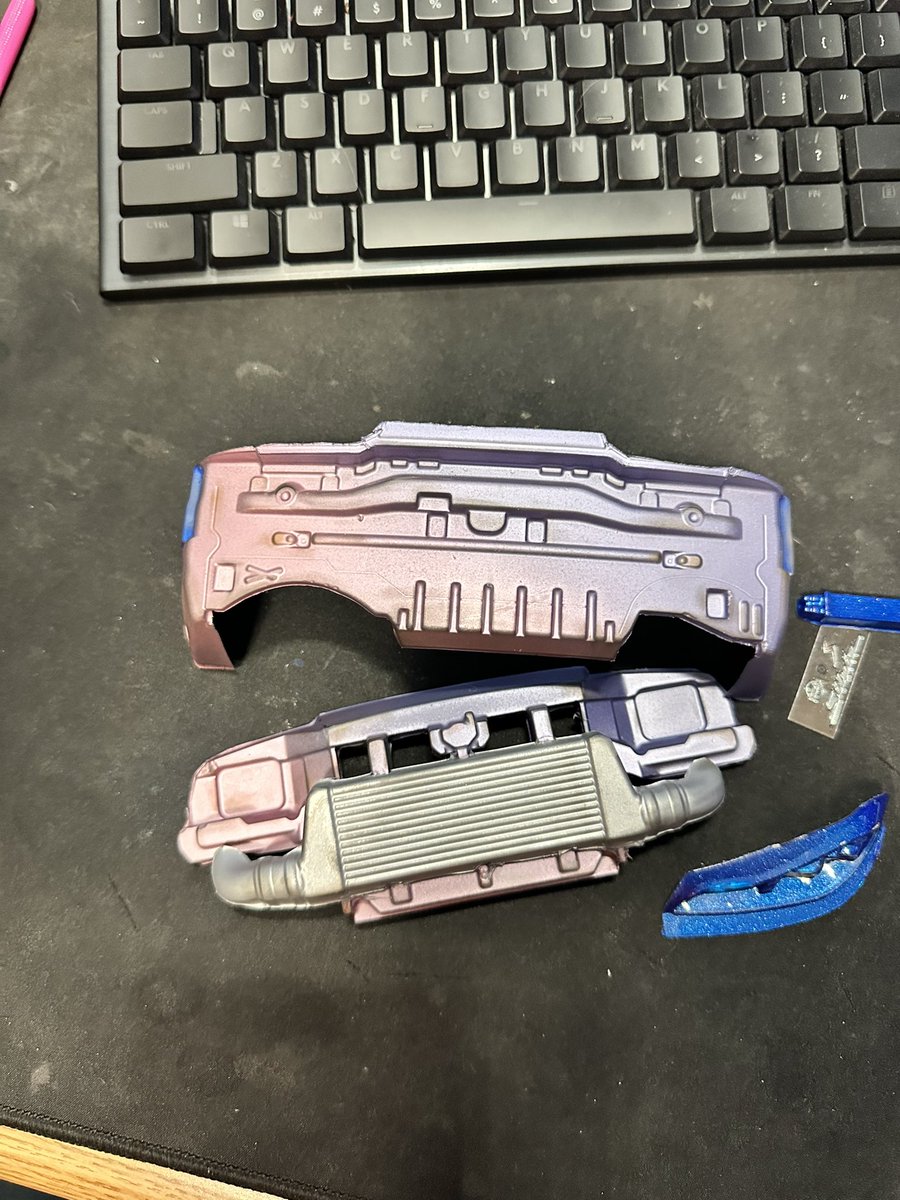 Little before and after, weathered these core supports for the s15 I’m building