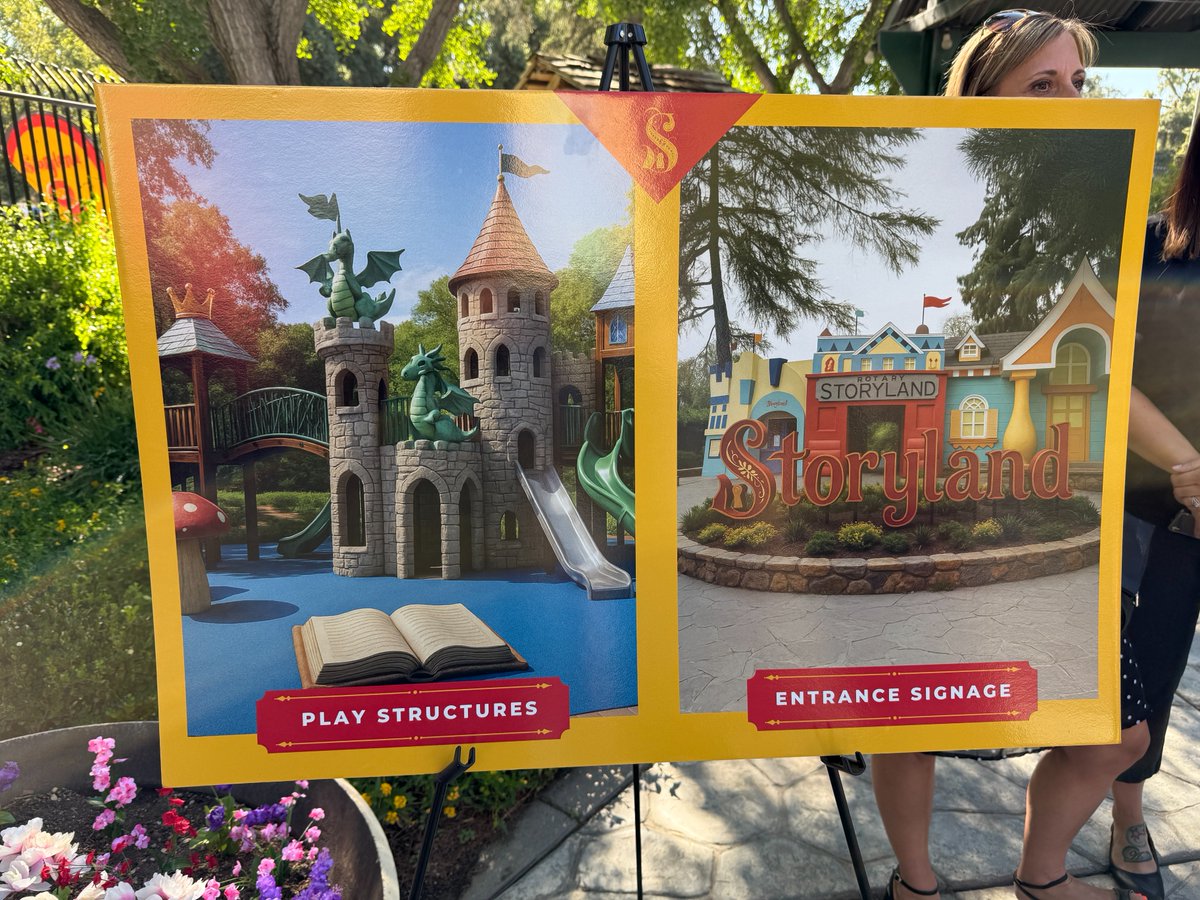 KMPHFOX26's tweet image. A $1 million investment was announced on Tuesday for significant improvements to Storyland at Roeding Park.
MORE: bit.ly/4lLH4CW