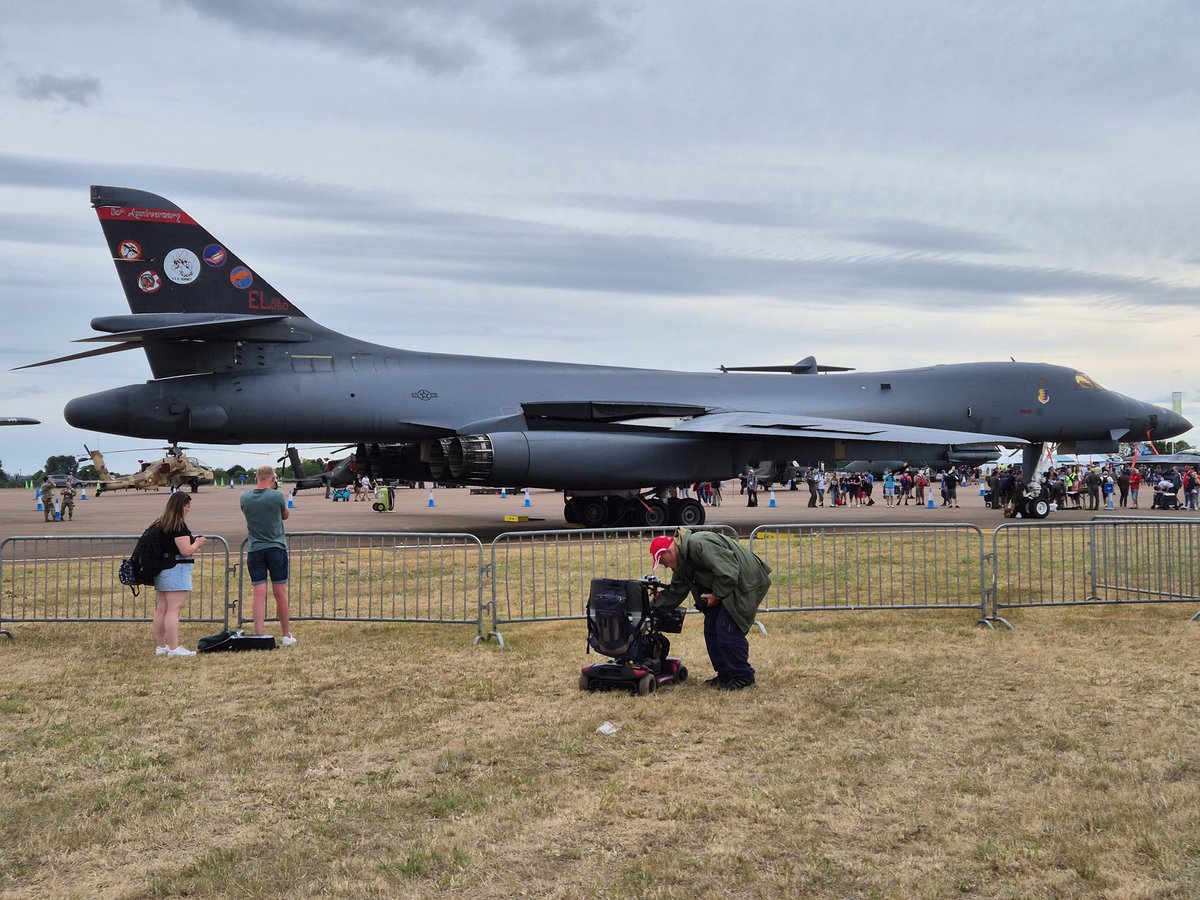 JORDAN ✈️🇬🇧🇮🇨 AvGeek ✈️ (@jordanweir45) on Twitter photo <a href="/usairforce/">U.S. Air Force</a> B-1B Lancer 85-0060 on static at the <a href="/airtattoo/">Royal International Air Tattoo</a> on Saturday at <a href="/RAF_Fairford/">RAF Fairford</a> she has a special 80th Anniversary Doolittle Raiders tail livery 😍 based at <a href="/28thBombWing/">EllsworthAFB</a> 👍🏼👌🏼🤙🏼😃🦴🇺🇸✈️
<a href="/Saint1Mil/">Saint1</a> <a href="/Andyyyyrrrr/">Andy</a> <a href="/jamjake01/">Mike B</a> <a href="/CliveBranch/">clive branch</a> <a href="/BloodyPolitics/">Queen Bee 🐝</a>
#USAF #B1BLancer <a href="/usairforce/">U.S. Air Force</a> B-1B Lancer 85-0060 on static at the <a href="/airtattoo/">Royal International Air Tattoo</a> on Saturday at <a href="/RAF_Fairford/">RAF Fairford</a> she has a special 80th Anniversary Doolittle Raiders tail livery 😍 based at <a href="/28thBombWing/">EllsworthAFB</a> 👍🏼👌🏼🤙🏼😃🦴🇺🇸✈️
<a href="/Saint1Mil/">Saint1</a> <a href="/Andyyyyrrrr/">Andy</a> <a href="/jamjake01/">Mike B</a> <a href="/CliveBranch/">clive branch</a> <a href="/BloodyPolitics/">Queen Bee 🐝</a>
#USAF #B1BLancer
