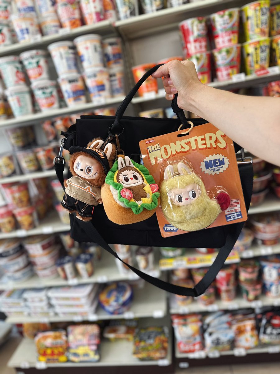 ソラマチ LABUBU MINE MARKETコーデwww🍜🦐🥪 Wacky martシリーズ