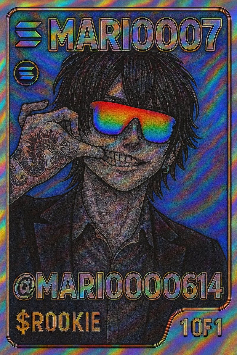 Marioooo614's tweet image. Just received my NFT card from the @ROOKIECARDNFT $ROOKIE 💪🔥
-Honored to be part of $Rookie project
-Huge thanks to the dev @DRZAONECTO for this custom NFT card 🔥
-This isn’t just a collectible – it’s a badge of belief.
-44% Tokens are staked already, Let’s build together 💪…