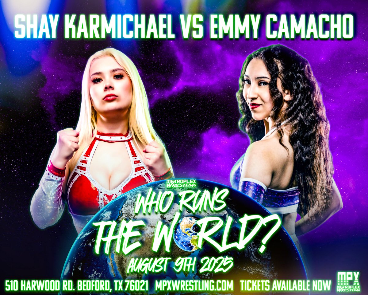 AthenaPalmer_FG's tweet image. Did you see our most recent match announcements???? I may be pretty superb at this booking thing...
1st row sold out. 2nd row and general admission are still available but going fast!
#MPXWHORUNSTHEWORLD
Aug 9th 🎟 MPXWRESTLING.COM