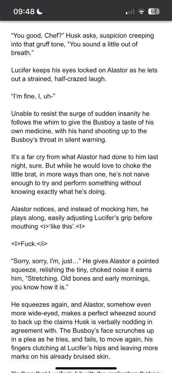 Mixkarules18's tweet image. Happy #WIPWednesday sweet sinners!
Chef @NTrashdemon and I are back in the kitchen and are working hard on the next chapter of our Chef AU! So please, enjoy this amuse bouche while we finish ruining Alastor and Lucifer 💖
#RadioApple #HazbinFanfic