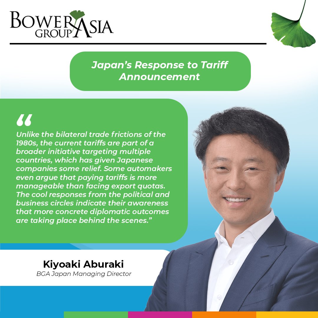 BowerGroupAsia's tweet image. In response to Trump’s announcement of a 25 percent tariff on Japanese imports, Prime Minister Shigeru Ishiba declared that Japan must assert itself, even with an ally, signaling his government’s strong stance.
bowergroupasia.com/indo-pacific-c…