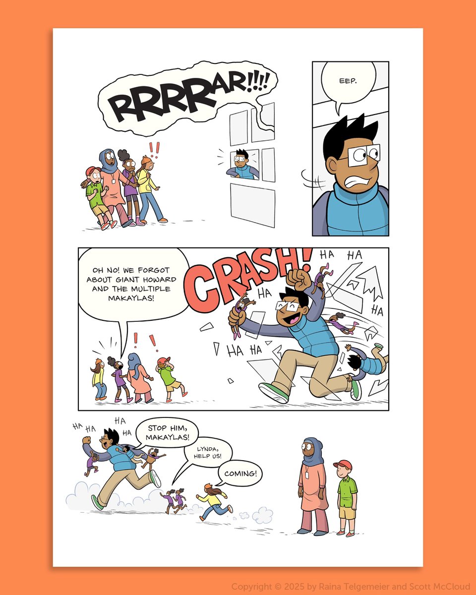 GraphixBooks's tweet image. Every club has a secret weapon. In The Cartoonists Club by @goraina and @scottmccloud1 it's Howard. ✏️ kids.scholastic.com/kid/books/book…