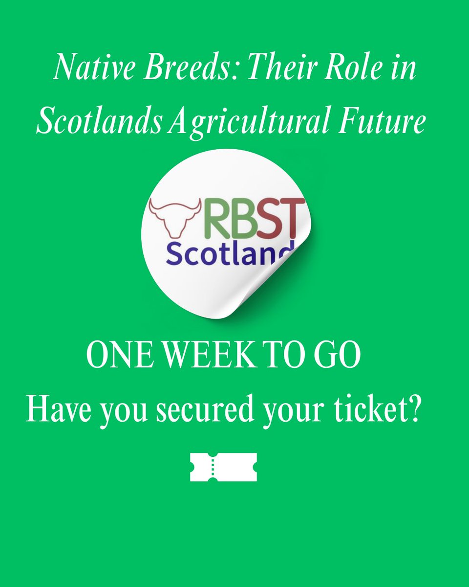 RBST Scotland Conference 31st July 2025

One week to go! 

🗓 Thursday 31st July 2025
📍 Guardswell Farm, Inchture, Kinnaird (13 miles West Dundee)
🔖 Tickets: £35.00 - includes breakfast, lunch, refreshments and all sessions
➡️eventbrite.co.uk/e/rbst-scotlan…