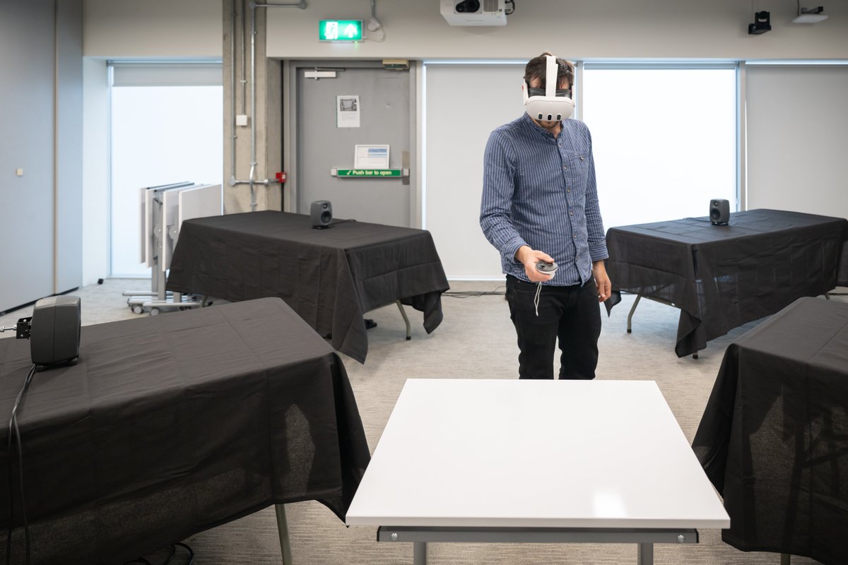 Imagine walking into a room where your ears can’t be trusted..  

That’s what visitors experienced at SONICOM’s Sound Lab at the Great Exhibition Road Festival in June 🎪 

Read more 👉bit.ly/4lQDc3G