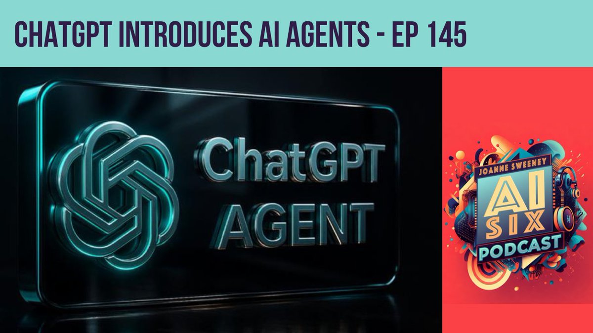 Episode 145 is now live. 🎙️

I’m diving into ChatGPT Agents and why they’re a game-changer for how we work 🤖

Listen on your favourite podcast platform or here: publicsectormarketingpros.com/chatgpt-introd…

#ChatGPT #AIAgents