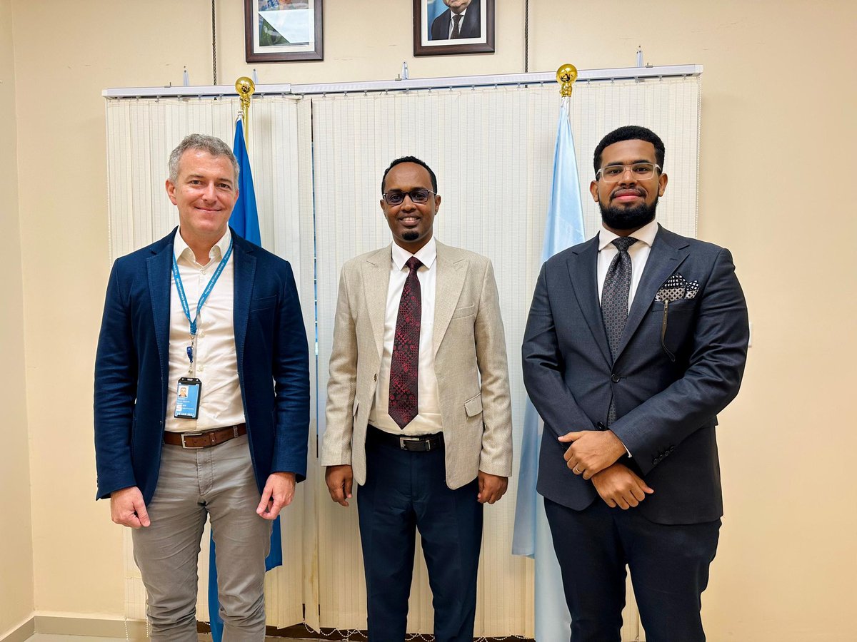 <a href="/MoPIED_Galmudug/">MInistry Of Planning Galmudug</a>’s D. Minister H.E. <a href="/MDhagacade/">Mohamad Dhagacade</a> and Director of IC <a href="/LibanJicib/">Liban Mahad</a> met with <a href="/WFPSomalia/">WFP Somalia</a>’s Head of Programme to strengthen the collaboration on ongoing programs incl. JRP 2.0 and Galmudug’s State Transformation Plan (STP).